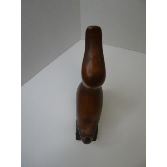 Hand Carved Wooden Folk Art Duck/Bird Sculpture  Figuerine, MidCentury Modern - Picture 5 of 5